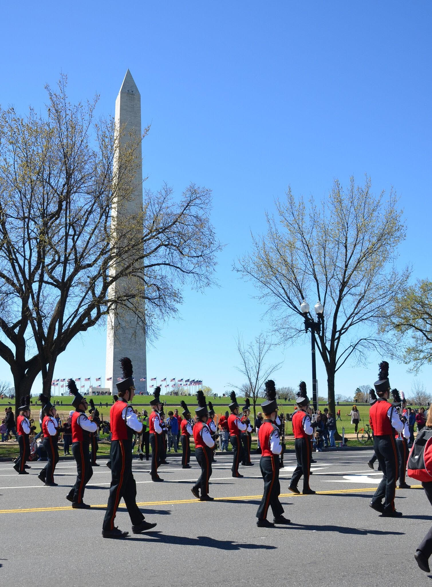 red raider band marching in dc