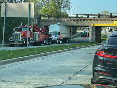 damaged truck